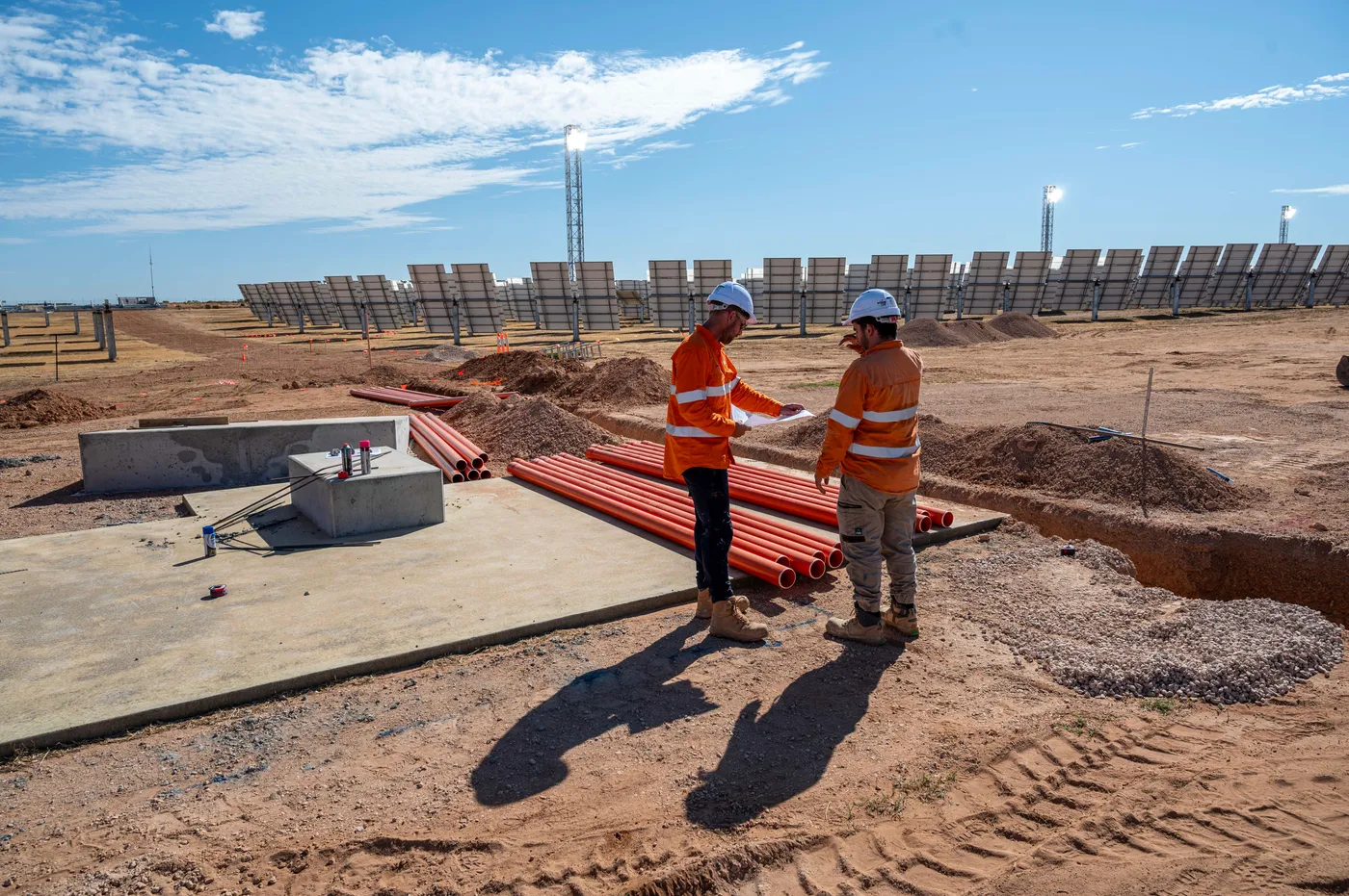 Next Electrical Solutions crew on a Mildura job site